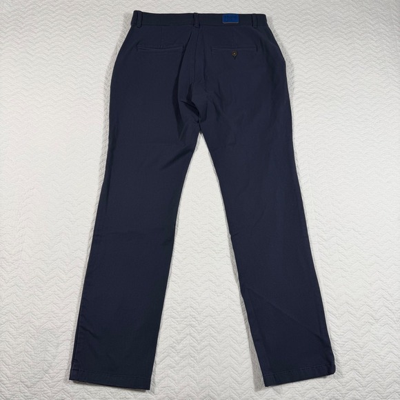 Mugsy Morgans Navy Blue Chino Pants 33x32 Mens Flat Front Stretch Blend NWOT - Picture 5 of 10